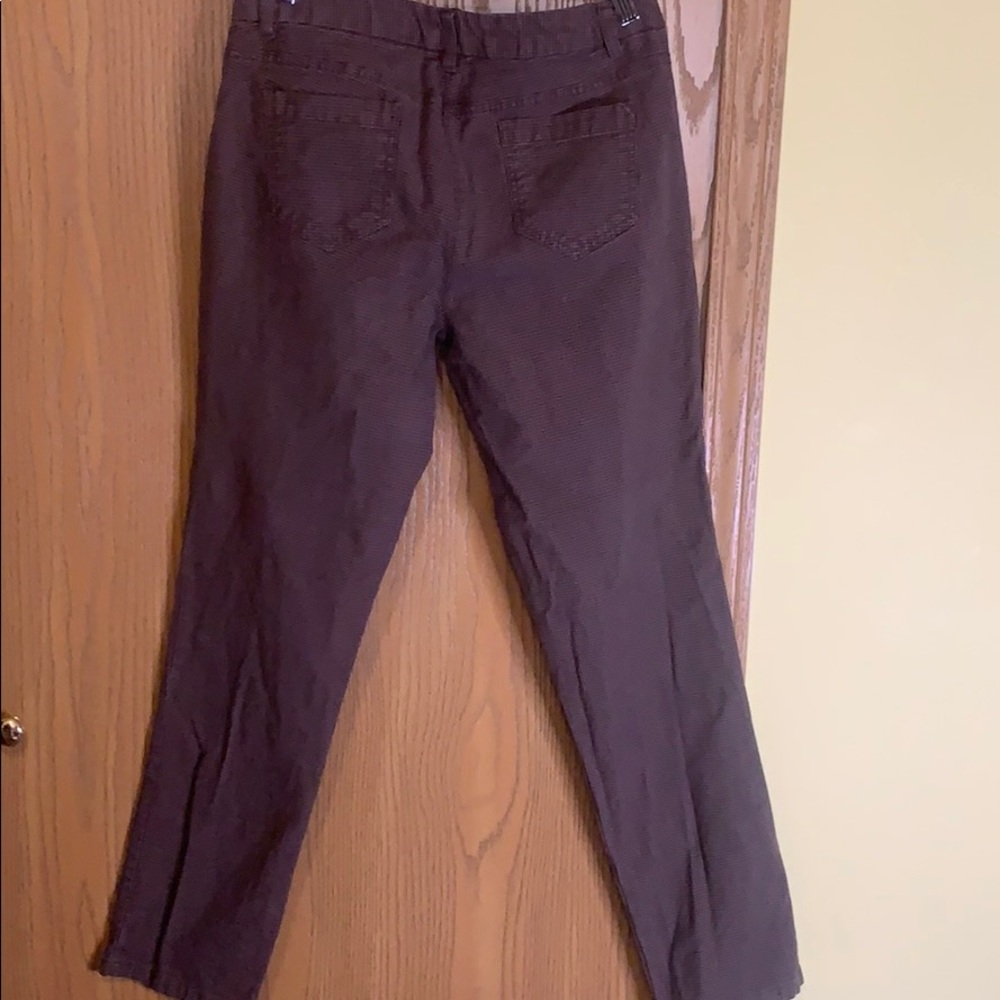 Checker Brown Pattern Pants - image 2